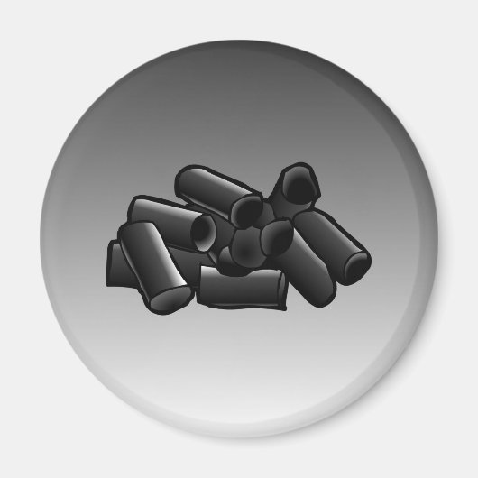 円磁石上の氷 マグネット (正面)