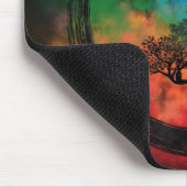 円祖禅サークルと盆栽ネブラ マウスパッド (コーナー)