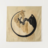 円祖禅サークル盆栽 – ゴールデンサンライズ タペストリー (正面)