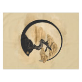 円祖禅サークル盆栽 – ゴールデンサンライズ テーブルクロス (正面(横))