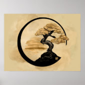 円祖禅サークル盆栽 – ゴールデンサンライズ ポスター (正面)