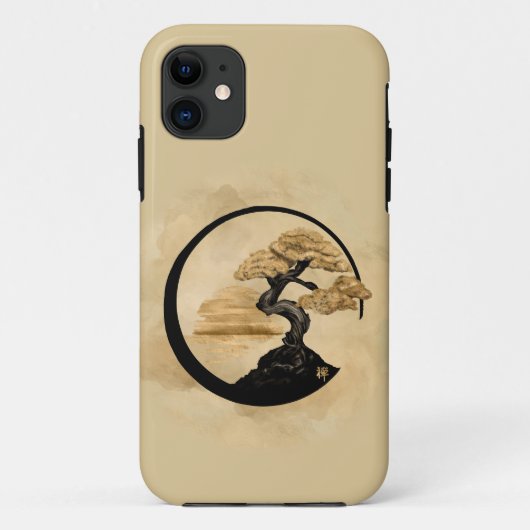 円祖禅サークル盆栽 – ゴールデンサンライズ Case-Mate iPhoneケース (裏面)