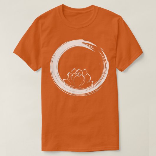 円祖禅円と蓮花 Tシャツ (デザイン正面)