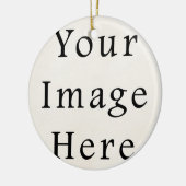 円窯のクリスマス飾りパーソナライズされた セラミックオーナメント (左)