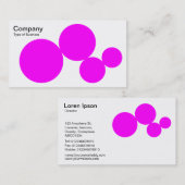 円系列 – マゼンタ(白) 名刺 (正面/裏面)