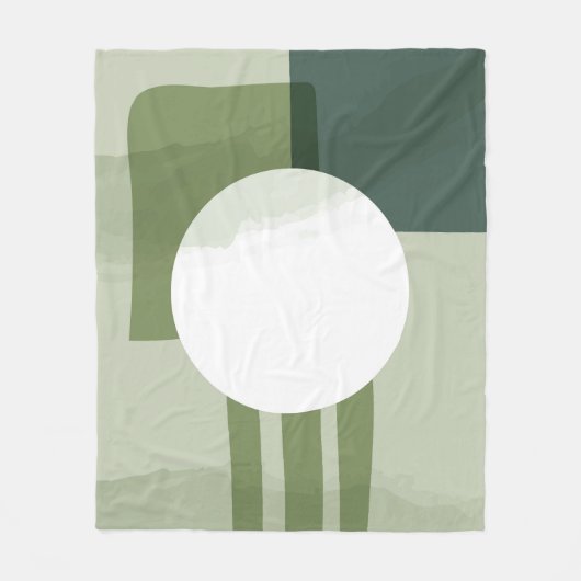 円絵を描の芸術 フリースブランケット (正面)