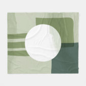 円絵を描の芸術 フリースブランケット (正面(横))