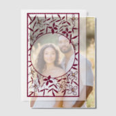 円縁ど窓のフローラ ベラム紙招待状 (オフセット (カップル))