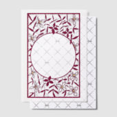 円縁ど窓のフローラ ベラム紙招待状 (オフセット (招待状))