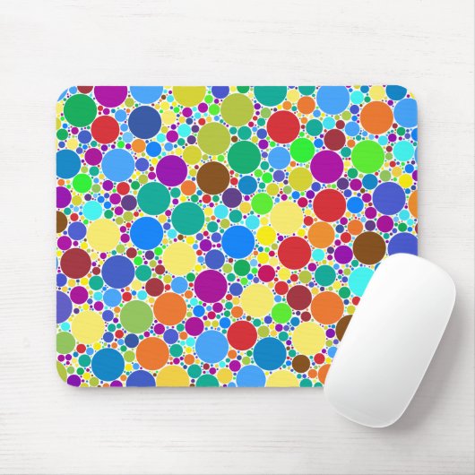 円背景 マウスパッド (マウス)