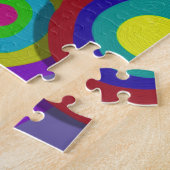 円色彩の鮮やか |マルチカラー ジグソーパズル (側面)