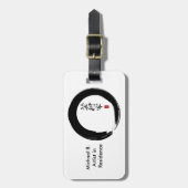 円草丸と画家の書 ラゲッジタグ (正面縦)