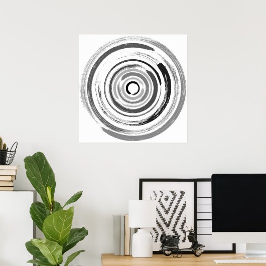 円草円 – 禅円#1 ポスター (ホームオフィス)