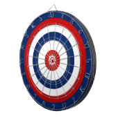 円赤白青舵のストライプ ダーツボード (正面右)