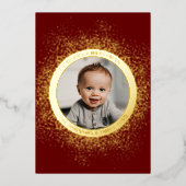 円金ゴールドの写真 箔シーズンカード (正面)