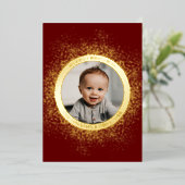 円金ゴールドの写真 箔シーズンカード (立ち正面)