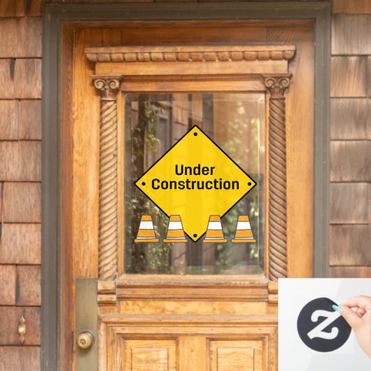 円錐と建築下 ウィンドウサイン (ホームデコレーション)