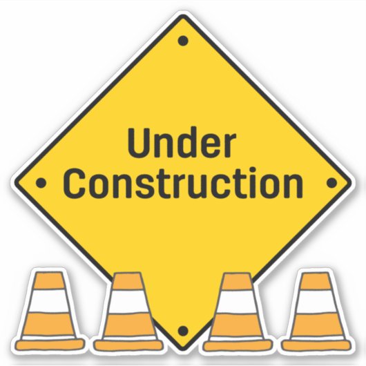 円錐と建築下 シール (正面)