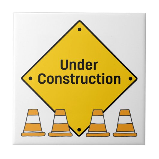 円錐と建築下 タイル (正面)