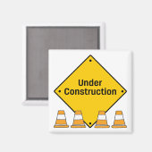 円錐と建築下 マグネット (正面/裏面)