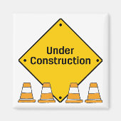 円錐と建築下 マグネット (正面)