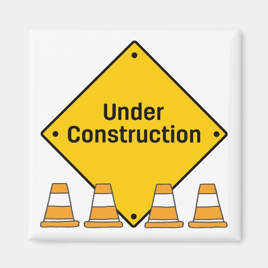 円錐と建築下 マグネット (正面)