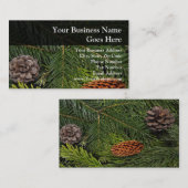 円錐と枝を松にする 名刺 (正面/裏面)