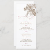 [円錐をパイン]自然結婚のメニュー メニュー (正面/裏面)