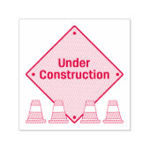 円錐スクエアと建築下 セルフインキングスタンプ (デザイン)