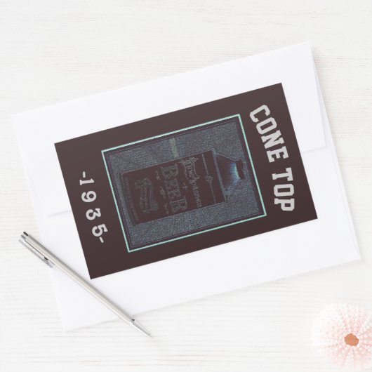 円錐トップ1935 長方形シール (封筒)