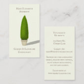 円錐トピアリ魅力的ノスタルジックスタイル 名刺 (正面/裏面)