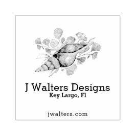 円錐モダンシェル ラバースタンプ