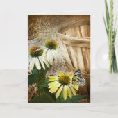 円錐上の蝶の花 カード (正面)