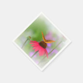 円錐上の蝶の花 スタンダードカクテルナプキン (角)