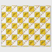 円錐形と建設中 ラッピングペーパー (フラット)