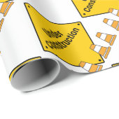 円錐形と建設中 ラッピングペーパー (ロールコーナー)