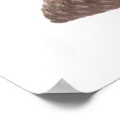 円錐形の松の枝 ポスター (角)