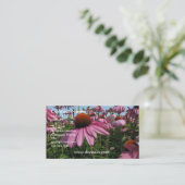 円錐形の花の名刺 名刺 (スタンド正面)