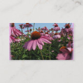 円錐形の花の名刺 名刺 (裏面)