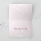 円錐形の花の蝶ありがとう サンキューカード (内部)