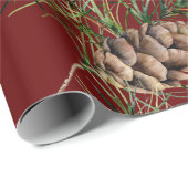 円錐松パターン ラッピングペーパー (ロールコーナー)