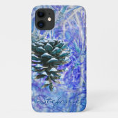 円錐松(青) Case-Mate iPhoneケース (裏面)