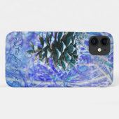 円錐松(青) Case-Mate iPhoneケース (裏面(横))