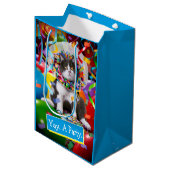 円錐状のパーティー ミディアムペーパーバッグ (正面アングル)