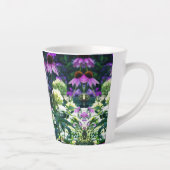 円錐花のピンクのガーデンフロックスの風景 カフェラテマグ (右)