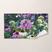 円錐花のピンクのガーデンフロックスの風景 バスタオルセット (ハンドタオル)