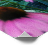 円錐花のピンクのガーデンフロックスの風景 ポスター (角)