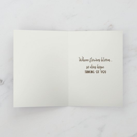 円錐花の蝶 カード (内部)