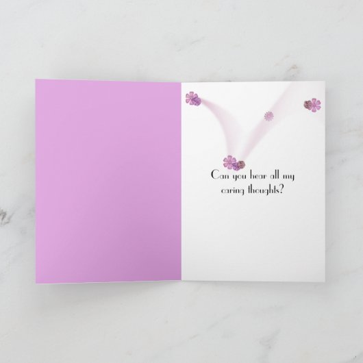 円錐花の雨粒 カード (内部)