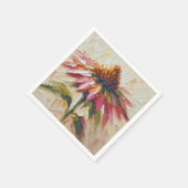 円錐花インパスト絵を描ト スタンダードカクテルナプキン (角)